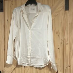 J. Crew Slim-fit drapery shirt in luster crepe